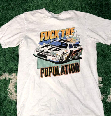 FTP F**k The Population 500 Race Car T Shirt Streetwear Graphic Tee S-5XL