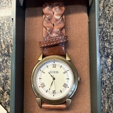 Guess Brand Watch 1995 Vintage Wrist Watch Braided Rare Japan Made
