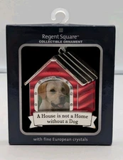 Regent Square House is not a Home... Christmas Ornament with Crystals New In Box