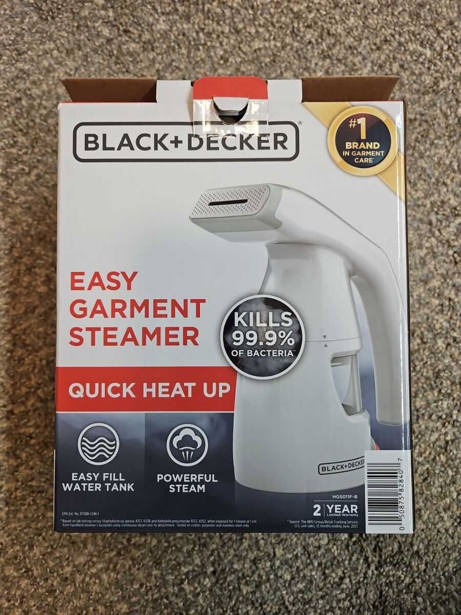 Black & Decker Easy Garment Steamer HGS011F New
