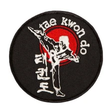 Tae Kwon Do Sidekick Patch Martial Arts Uniform Patch