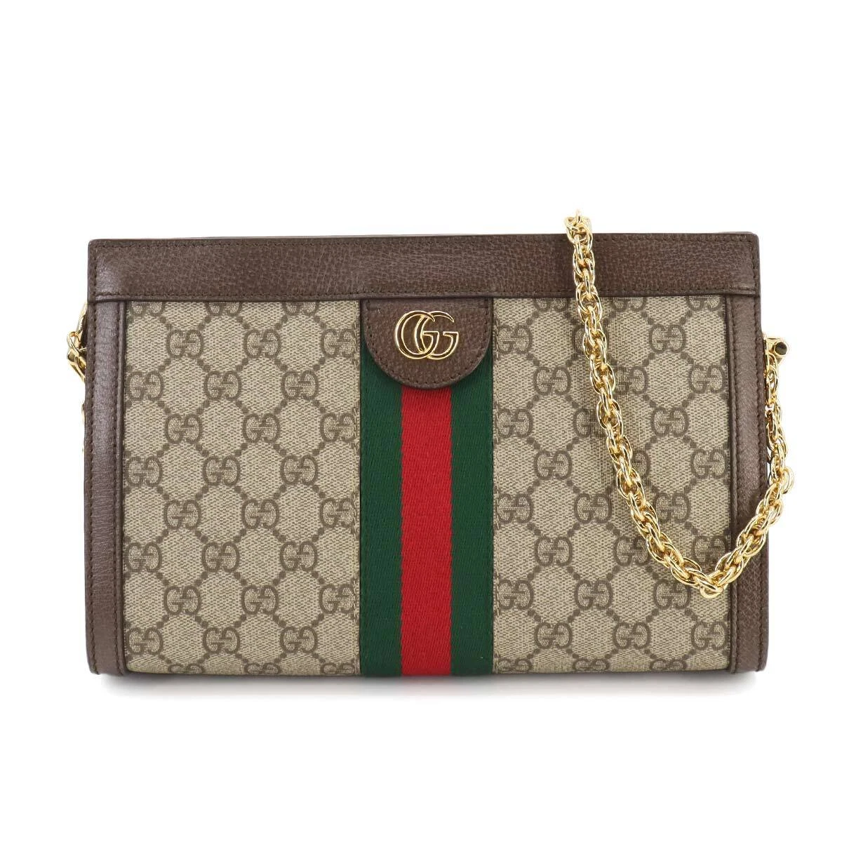 Petit sac à bandoulière GUCCI Ophidia GG Supreme cuir beige 503877 90258263