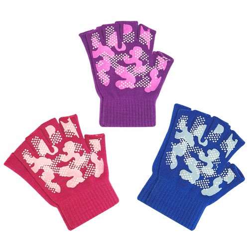 EvridWear Kids Fingerless Winter Warm Gloves,3 Pairs Knitted Magic Stretch Glove - Picture 4 of 41
