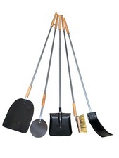 PALE PER PIZZA FORNO A LEGNA INOX PER PIZZA FORNO A LEGNA KIT 5 PEZZI RETTANGOLO