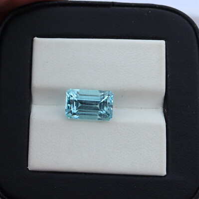 ダークブルーアクアマリン 4.62 Carat 11.5x7.3x7.4 MM Natural Blue Aquamarine Octagon Cut