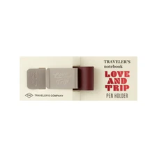 Traveler's Company Factory Love and Trip Notebook Pen Holder TRC Red Limited NEW