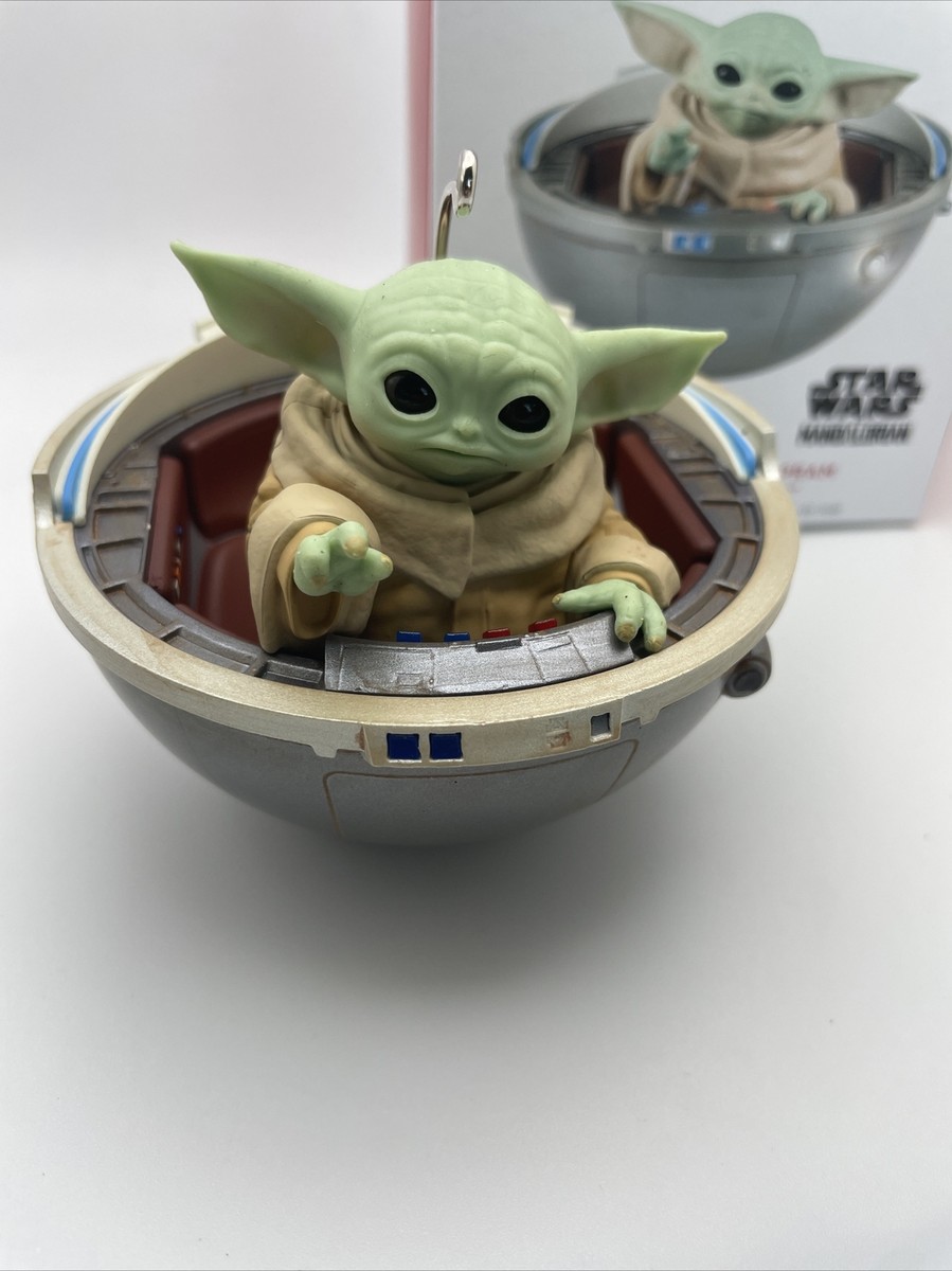 2024 Hallmark Ornament GROGU IN HOVERING PRAM STAR WARS MAGIC