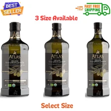 Atlas Organic Cold Pressed Moroccan Extra Virgin Olive Oil, From Morocco, 3 Size