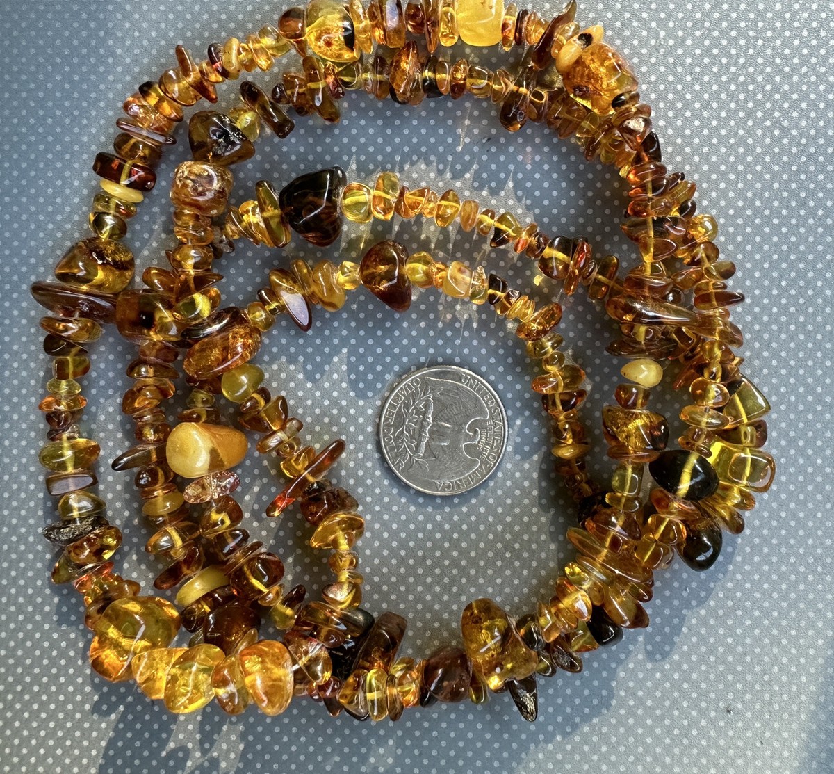 Vintage Honey Cognac Color Genuine Baltic Amber Necklace 47g  display picture 1