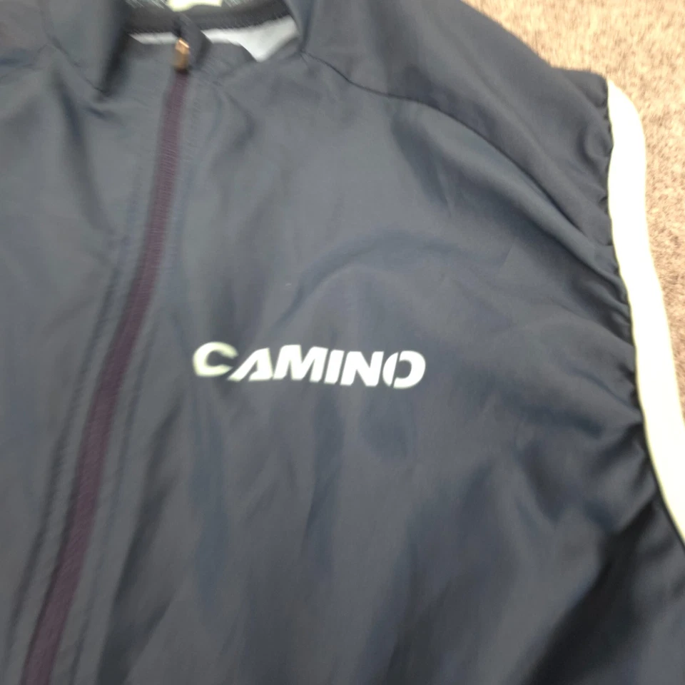 Camino Vest Mens XSMALL Blue Cyling Sleeveless Full Zip Mock Neck Logo Size XS - Image 2 of 4