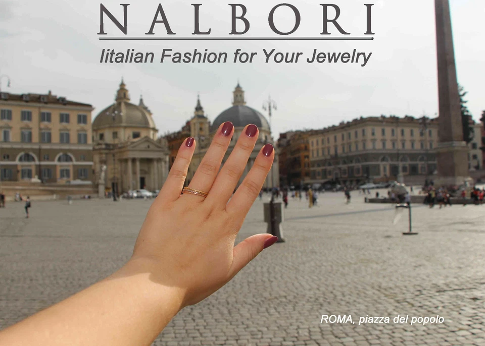 tre anelli argento 925 Oro giallo rosa bianco tris diamantato sottile 3 ori fini - Immagine 3 di 4