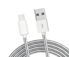 MicroUSB 10ft USB Cable Charger Cord Power Wire Long Sync Braided for Tablets