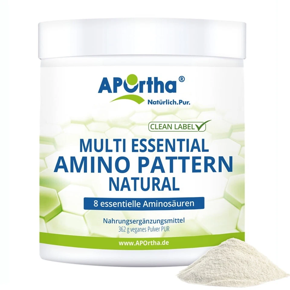 APOrtha Multi essential Amino Pattern , 362 g Pulver mit 8 Aminosäuren