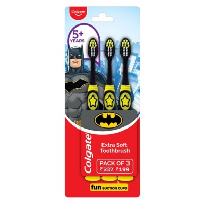 Colgate Kinder Batman Zahnbürste 3er Pack
