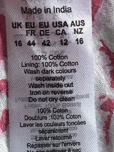 Oasis Pink Border Anglaise Maxi Dress Size 16 - Picture 5 of 9