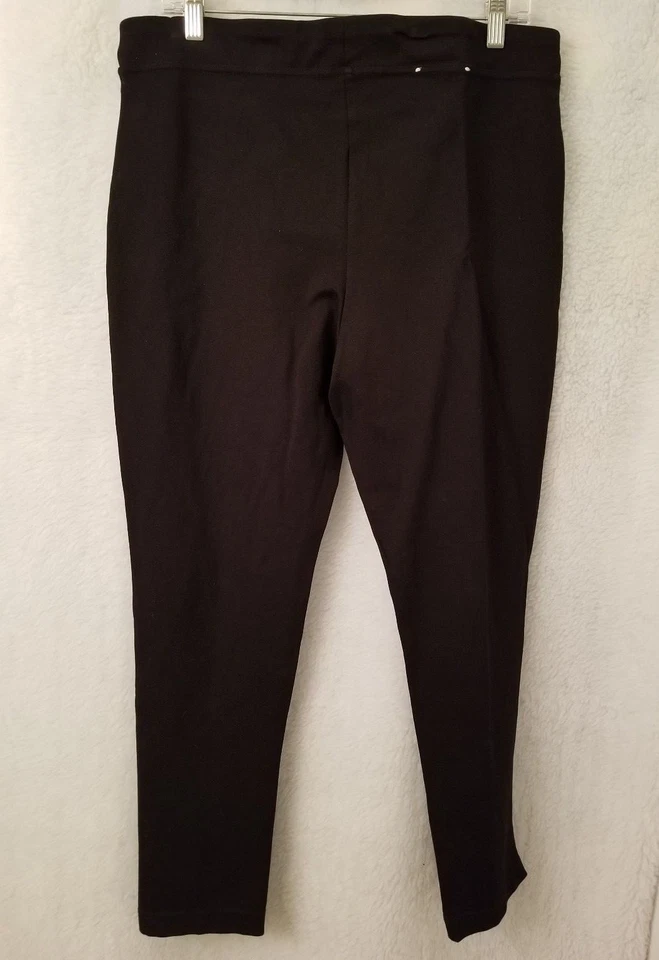 Calvin Klein Womens Pants Size L Large Black Power Stretch - Image 3 of 3