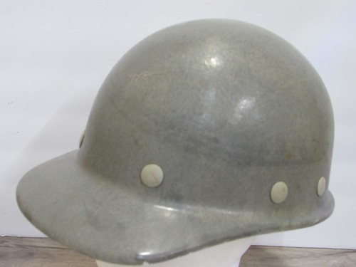 Casco de fibra de metal Superglas SEGURIDAD Casco Sombrero duro EE. UU. GRIS/VERDE SOMBRERO DURO #JO - Imagen 5 de 12