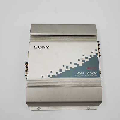 Sony XM2501 2/1 Channel 2 Channel Stereo Power Amplifier Amp