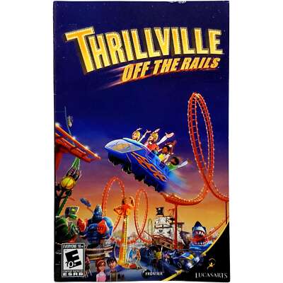 (Manual Only) Thrillville Off The Rails - Sony Playstation 2 Tested Authentic