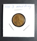 1939 D LINCOLN WHEAT PENNY COIN *VERY GOOD* *B*