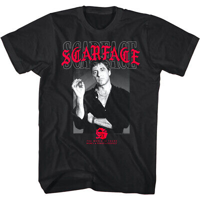 Scarface Tony Montana White Tux Men's T shirt Pacino Movie Shirts Cuban Cigar
