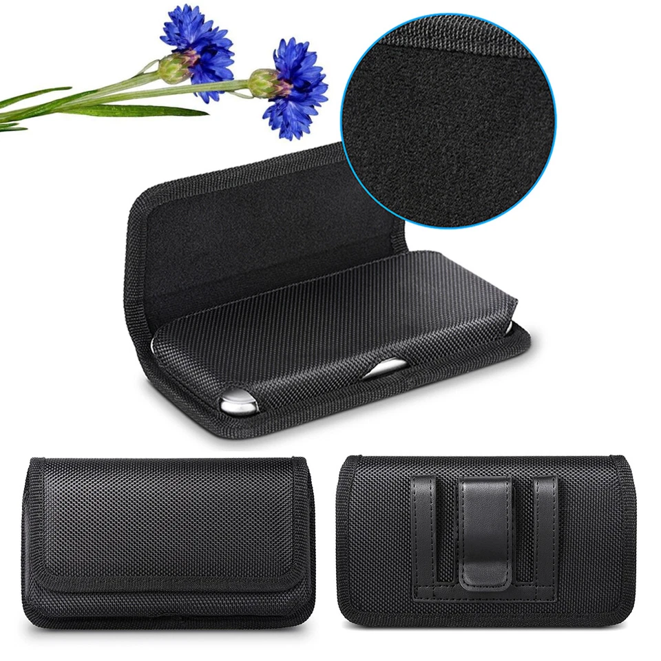 Horizontal Phone Holster w/ Belt Clip Loop for Huawei Samsung Galaxy S10/S9/S8 - Image 3 of 4