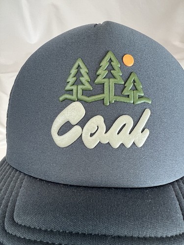 Coal Headwear Hat Mesh Trucker Snapback Trees Foam Green Grey - Picture 6 of 11