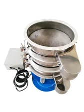 15.7" Stainless Steel Vibrating Screen Vortex Shaker with 20 & 100 Mesh Sieves