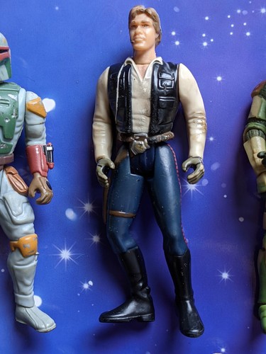 Star Wars 5 x Boba Fett Han Solo AT-RT Skywalker Power of the Force Figures Set - Picture 3 of 6