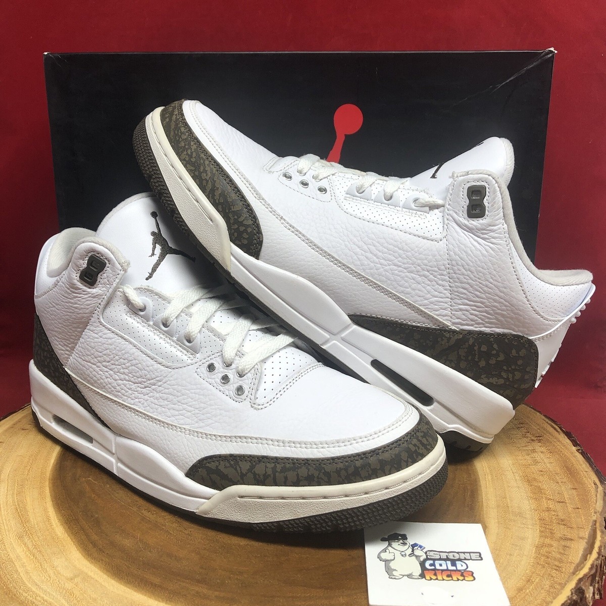 Nike Air Jordan 3 Retro Mocha White Brown Cement 136064-122 Nike Air Jordan 3 Retro Mocha White Brown Cement 136064-122