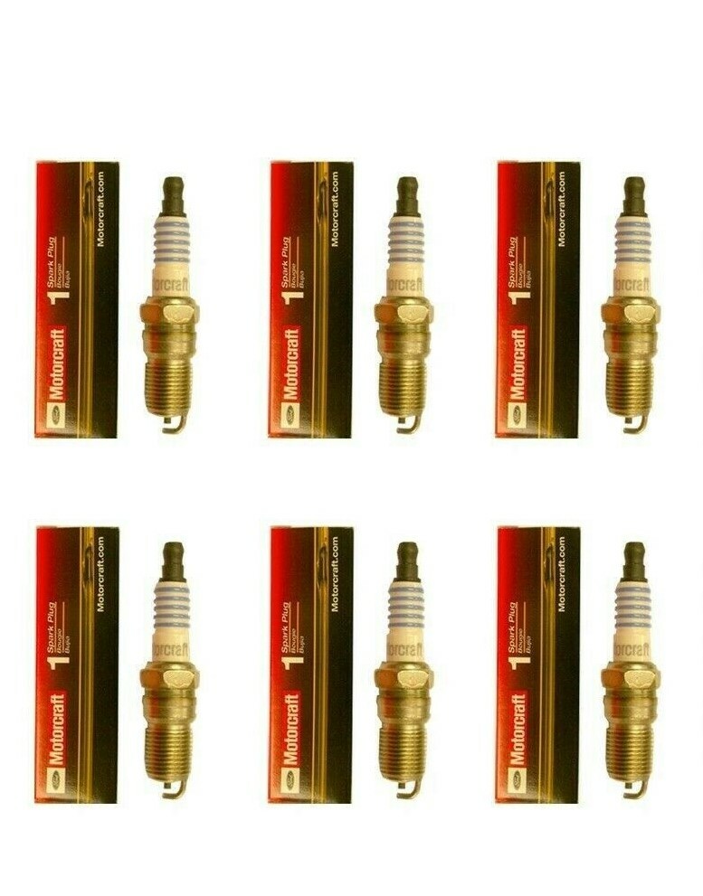 SET OF 6 MOTORCRAFT PLUGS SP486 SP504 FOR 94-2004 MUSTANG 3.9 3.8L V6 ONLY NEW