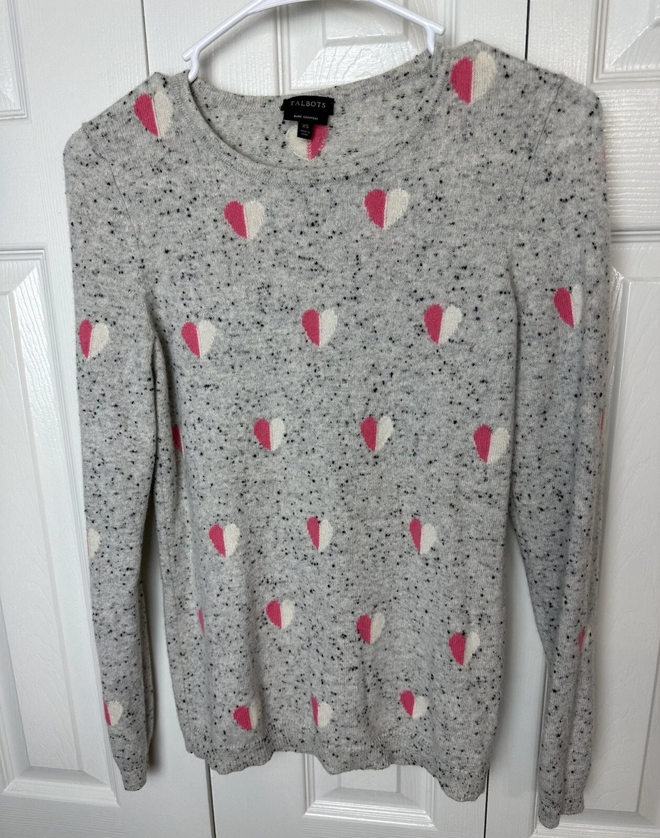 Talbots heart deals sweater