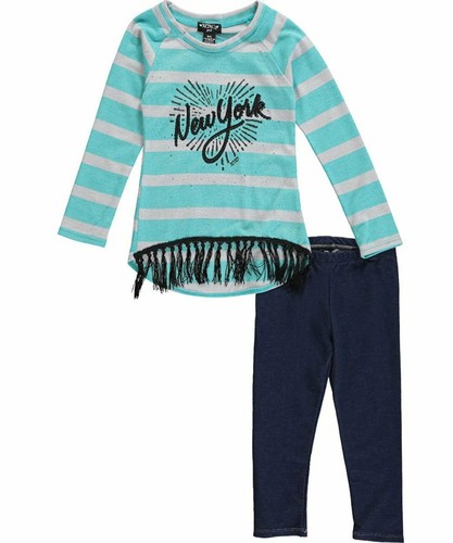 XOXO Little Girls' "Paris Sequined" 2-Piece Outfit MSRP $23.00 - Picture 2 of 7