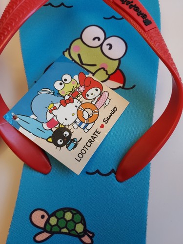 KEROPPI Flip Flops (XL) VACATION Hello Kitty Sanrio LootCrate EXCLUSIVE - 第 2/6 張圖片