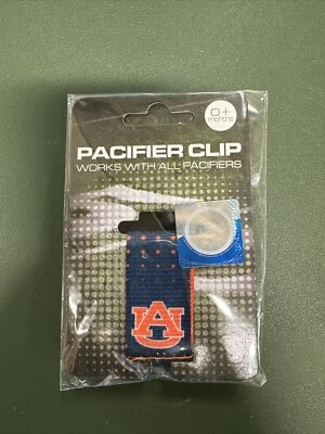 NCAA Auburn Tigers Pacifier Clip - NIB - Free Ship