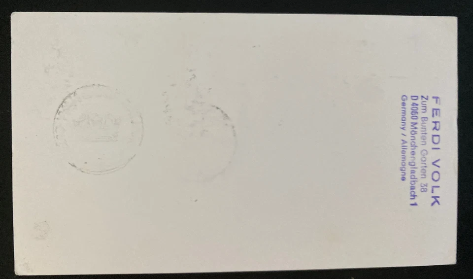 Gibraltar 1963 primera cubierta de vuelo FFC a Frankfurt Alemania Lufthansa Foto 2 de 2