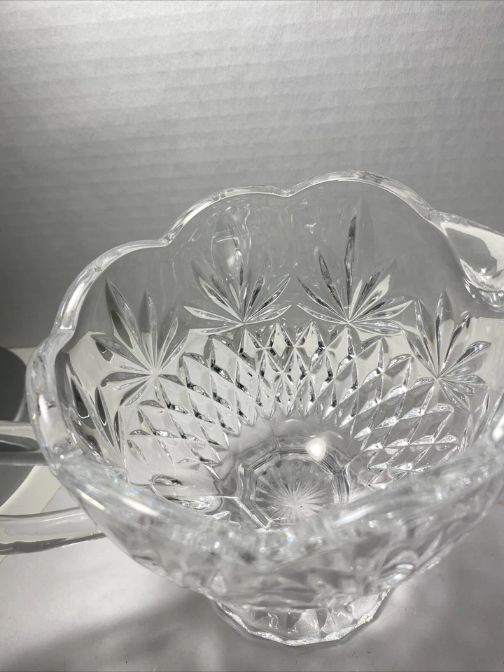 Crystal Godinger 130 Shannon mango Gravy bote/crema 5” piña diamante  Foto 3 de 4