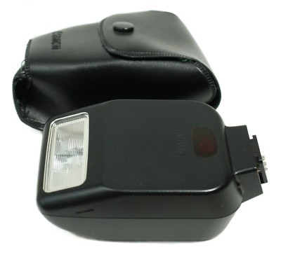 Canon Japan Speedlite 200E Flash Lighting Camera Accessory With Leather Case