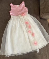 Alfred Angelo Pink And White Flower girl dress size 6