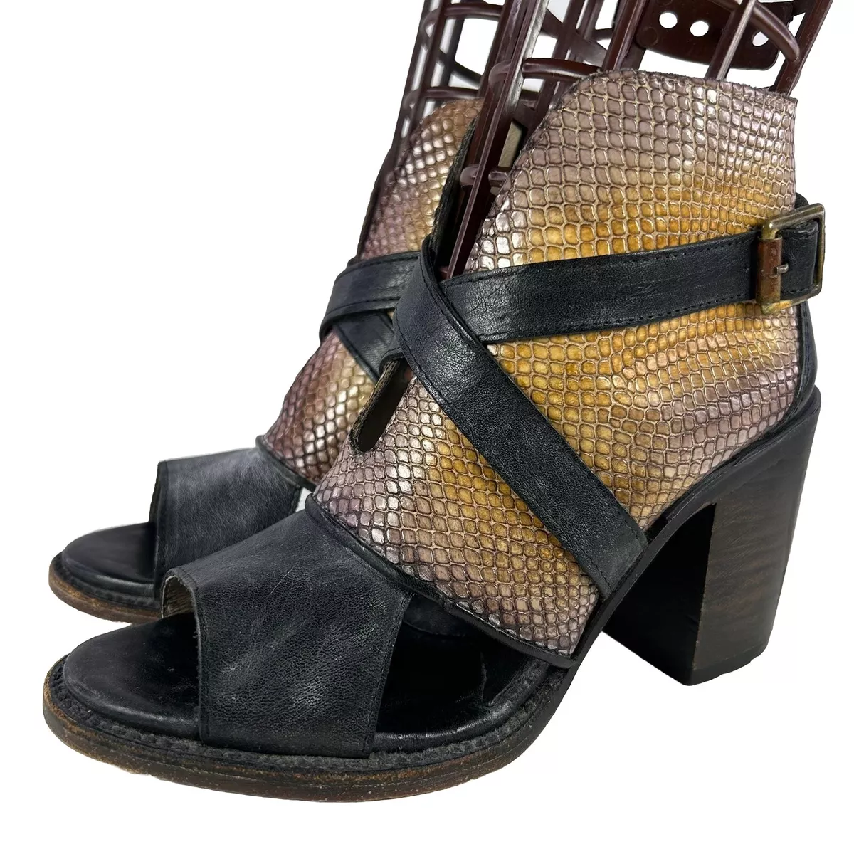 Freebird snakeskin booties sale