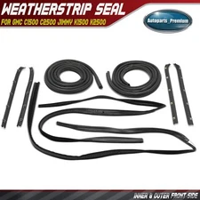 8x Inner & Outer Front Window Sweep & Window Channel & Door for GMC C1500 C2500