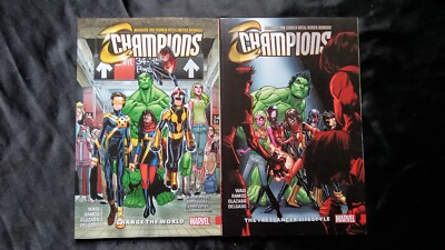 CHAMPIONS Vol. 1 & 2 Change The World & The Freelancer Lifestyle MARVEL Lot