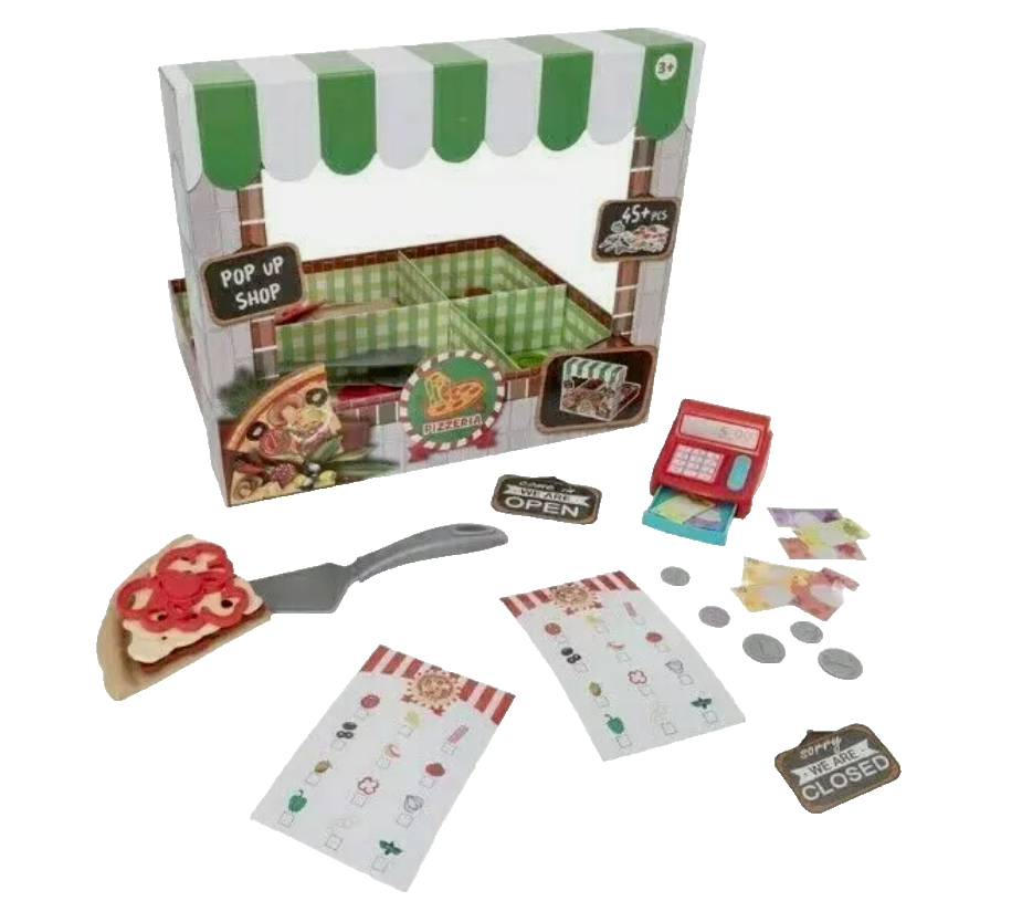 Chad Valley Role-Play Pizzeria - Kids Toy - 24 Play Pizza Pieces Fast Dispatch