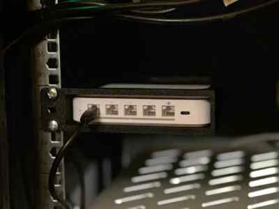 Rackmontage für UniFi Gateway Max UCG-Ultra | 3D-gedruckt | UK 1 Tag Versand