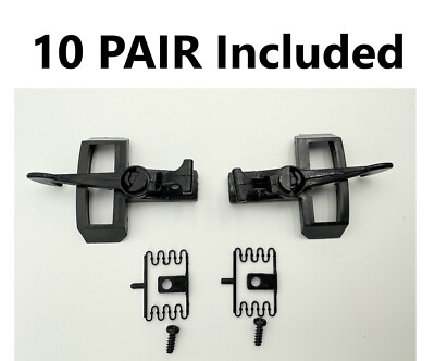 10 PAIRS G-SCALE HOOK & LOOP COUPLERS, Standard Fits MOST BACHMANN, LGB, USA