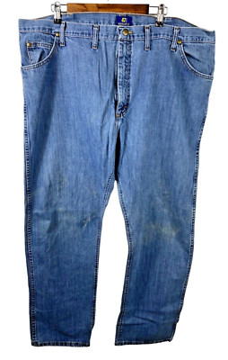 Vintage Wrangler Jeans 44x32 47NWZ Denim Workwear Mens Western Bootcut Cotton