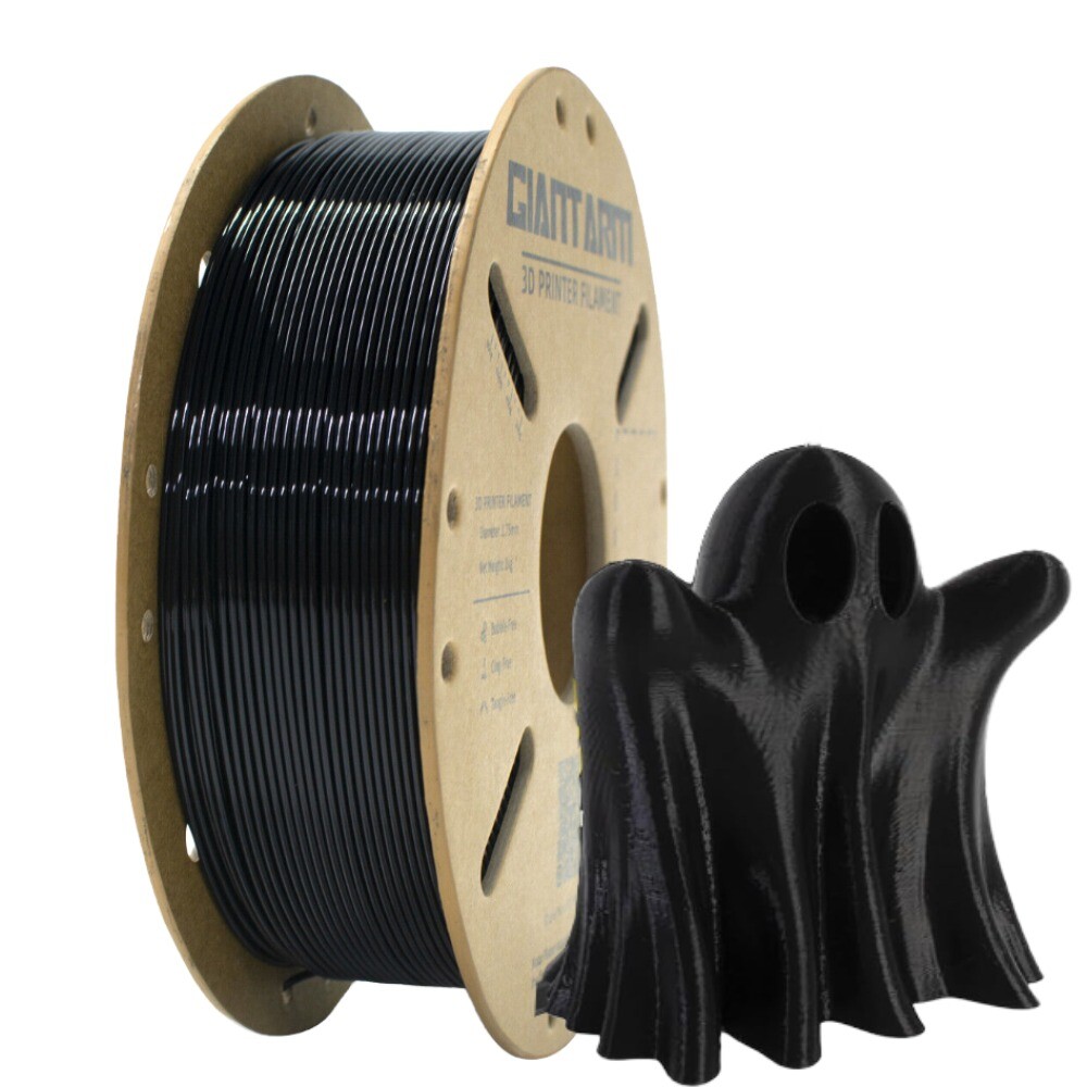 GIANTARM 3D Drucker PETG Filament Schwarz 1.75mm 1kg/Rollen Verbrauchsmaterial
