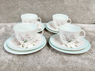 VINTAGE KERAMIK KERAMIK TEETASSE UND UNTERTASSE SET FOLEY BONE CHINA