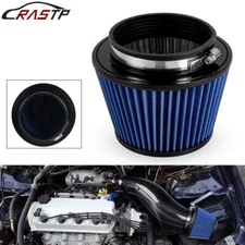 4.5IN Inlet Truck Air Filter Dry High Flow Clamp-On Round Cone Air Intake Filter