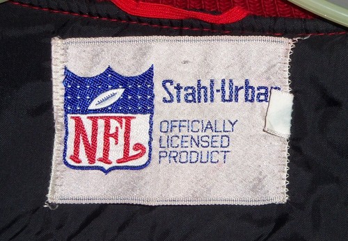 CHAQUETA DE COLECCIÓN AÑOS 70 SAN FRANCISCO 49ERS NINERS NFL STAHL-URBAN THROWBA L ¡RARA! - Imagen 5 de 5
